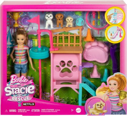 Barbie Stacey Welpen Spielplatz - Puppe Stacey, Trainingsgerüst,