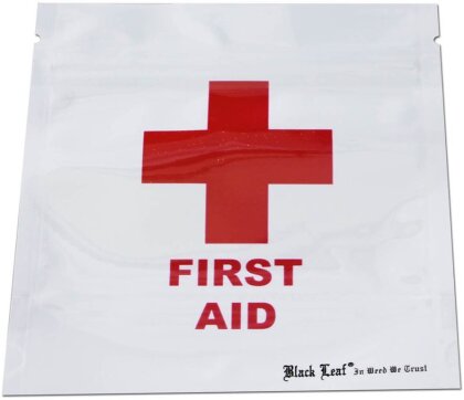 Black Leaf First Aid Smell Proof Bags 224 x 190mm 25pcs