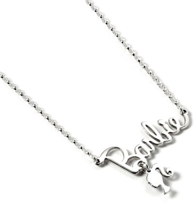 Barbie: Logo & Silhouette - Sterling Silver Necklace With Charm