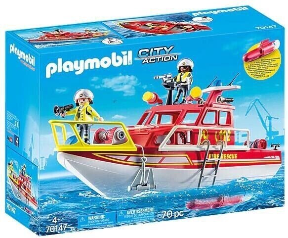 Spielset Playmobil City Action Fire Extinguisher Boat 70147 - 43.50x14.50x32.50 cm