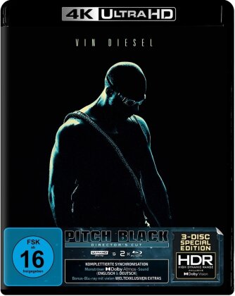 Pitch Black (2000) (Director's Cut, Special Edition, 4K Ultra HD + 2 Blu-rays)