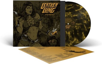 Leather Lung - Graveside Grin (Limited Edition, Black/Yellow Marbled Vinyl, LP)