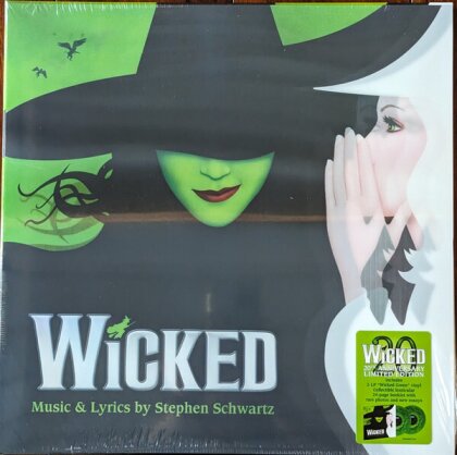 Stephen Schwartz - Wicked - OBC (2024 Reissue, Lenticular Cover, Édition 20ème Anniversaire, Green Vinyl, 2 LP)