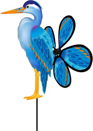 Windspiel Spin Critter Blue - Heron, Höhe 63 cm, Breite 32 cm,