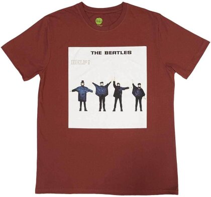 The Beatles Unisex T-Shirt - HELP! Album Cover (Red)