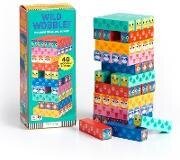 Wild Wobble! Wooden Tumbling Tower