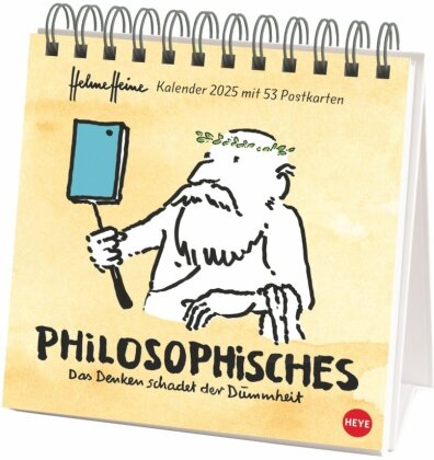 Helme Heine - Philosophisches Premium-Postkartenkalender 2025