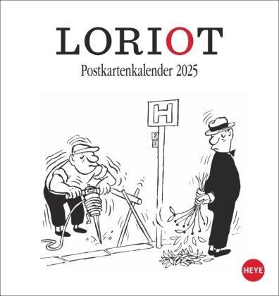 Loriot Postkartenkalender 2025
