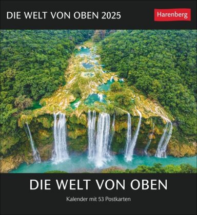 Die Welt von oben Postkartenkalender 2025 - Kalender mit 53 Postkarten