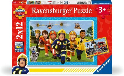 Feuerwehrmann Sam: Die Rettung naht - 2x12 Teile Puzzle