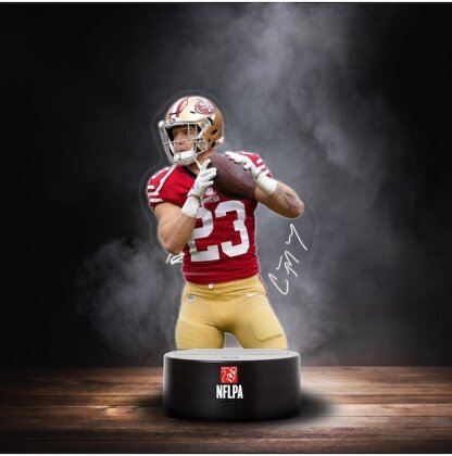 San Francisco 49ers NFL LED-Licht Player "MC CAFFREY"