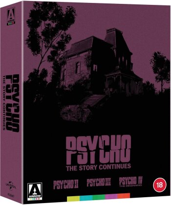 Psycho: The Story Continues - Psycho 2 (1983) / Psycho 3 (1986) / Psycho 4: The Beginning (1990) (Restored, Special Edition, 3 Blu-rays)