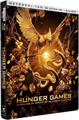 Hunger Games : La ballade du serpent et de l'oiseau chanteur (2023) (Limited Edition, Steelbook, 4K Ultra HD + Blu-ray)