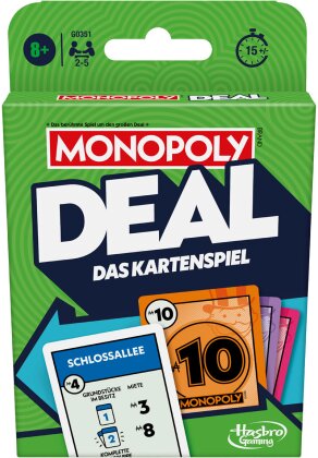 Monopoly Deal, d - ab 8 Jahren, 2-5 Spieler,