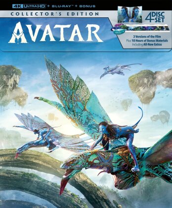 Avatar (2009) (Extended Collector's Edition, Version Cinéma, Édition Spéciale, 4K Ultra HD + 3 Blu-ray)
