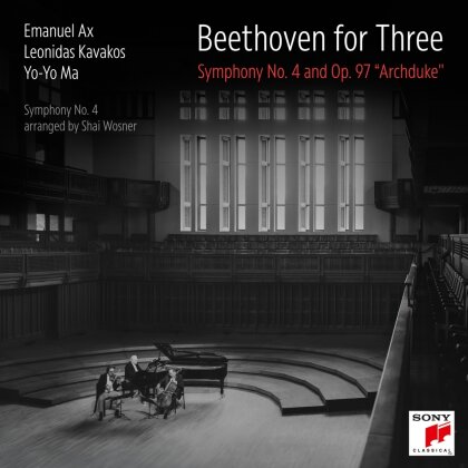 Ludwig van Beethoven (1770-1827), Leonidas Kavakos, Yo-Yo Ma & Emanuel Ax - Beethoven for Three - Sinf.4 & Op.97 "Erzherzogtrio"