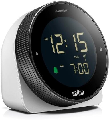 Braun digital Alarm Clock - white