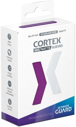Protèges Cartes 100 pièces - Cortex - Standard - Violet Matte
