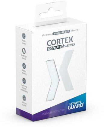 Protèges Cartes 100 pièces - Cortex - Standard - Transparent Matte
