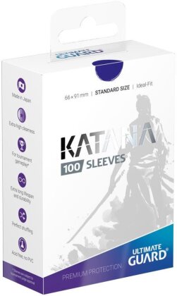 Protèges Cartes 100 pièces - Katana - Standard - Bleu