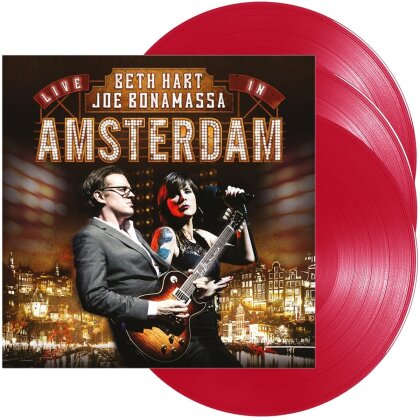 Beth Hart & Joe Bonamassa - Live In Amsterdam (2024 Reissue, Provogue, Édition 10ème Anniversaire, Red Vinyl, 3 LP)
