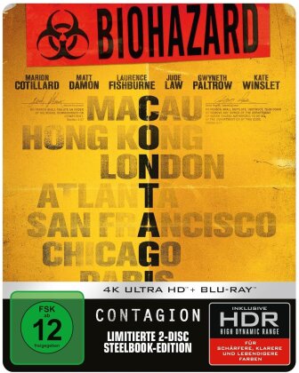 Contagion (2011) (Limited Edition, Steelbook, 4K Ultra HD + Blu-ray)