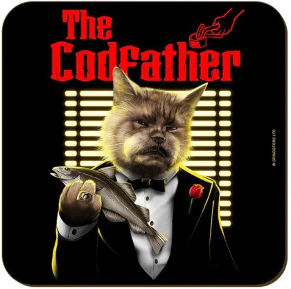 Horror Cats The Codfather Coaster