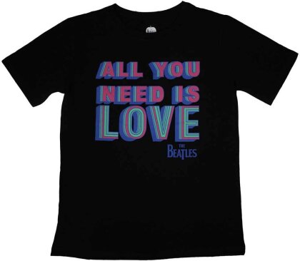 The Beatles Ladies T-Shirt - All You Need Is Love (Black)