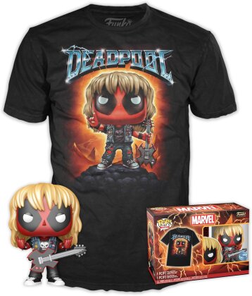 Deadpool: Heavy Metal - Funko Pop! & Tee - Size S