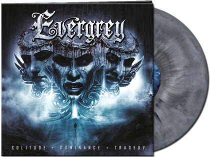Evergrey - Solitude & Dominance & Tragedy (2024 Reissue, AFM Records, Édition Limitée, Silver White Vinyl, LP)