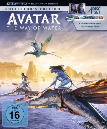 Avatar: The Way of Water - Avatar 2 (2022) (Digipack, Collector's Edition, 4K Ultra HD + 3 Blu-rays)