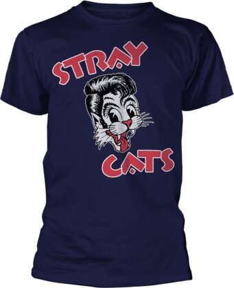 Stray Cats - Cat Logo (Navy)