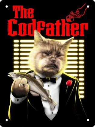 Horror Cats: The Codfather - Mini Tin Sign