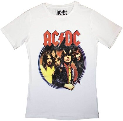 AC/DC Ladies T-Shirt - Highway To Hell Circle