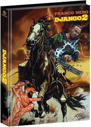 Django 2 (1987) (Cover A, Wattiert, Limited Edition, Mediabook, Blu-ray + DVD)