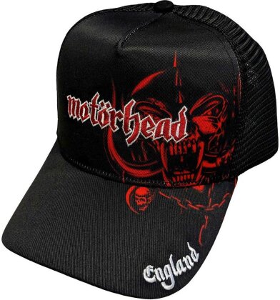 Motorhead - England Red Warpig (Black) Mesh-Back Cap