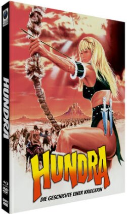 Hundra - Die Geschichte einer Kriegerin (1983) (Cover C, Édition Limitée, Mediabook, Blu-ray + DVD)