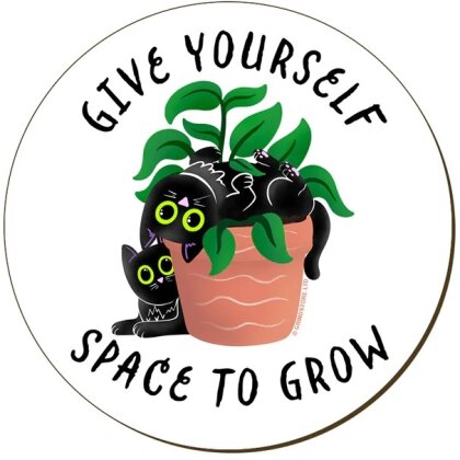 Give Yourself Space To Grow Coaster