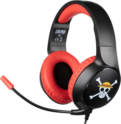 KONIX - One Piece Universal Gaming Headset - black/red (PlayStation 5 + Xbox Series X)