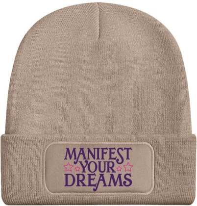 Manifest Your Dreams - Cream Beanie