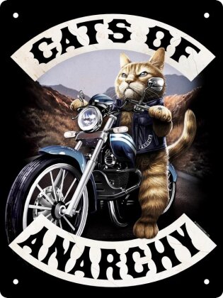 Horror Cats: Cats Of Anarchy - Mini Tin Sign