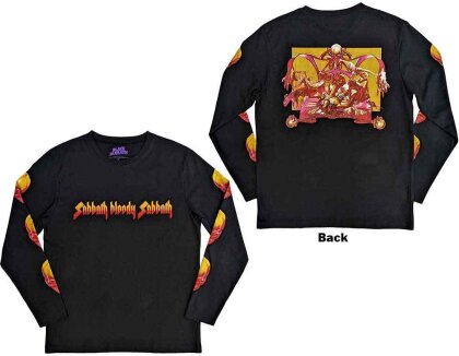Black Sabbath Unisex Long Sleeve T-Shirt - Bloody Sabbath (Back & Sleeve Print)