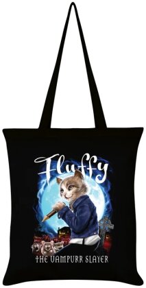 Horror Cats: Fluffy The Vampurr Slayer - Tote Bag