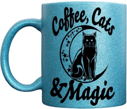 Coffee, Cats & Magic - Glitter Mug