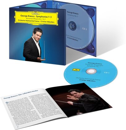 George Enescu (1881-1955), Cristian Macelaru & Orchestre National de France - Symphonies Nos. 1-3; 2 Romanian Rhapsodies (3 CD)