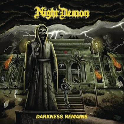 Night Demon - Darkness Remains (2024 Reissue, Iron Grip Metal, Édition Deluxe, Yellow Vinyl, LP)