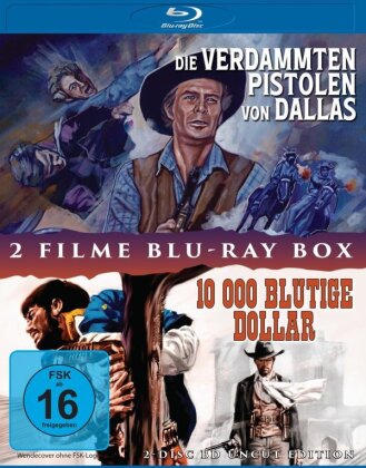 Die verdammten Pistolen von Dallas (1964) / 10000 blutige Dollar (1967) (Uncut, 2 Blu-rays)
