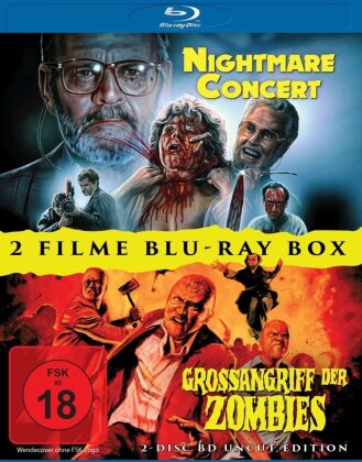 Nightmare Concert (1990) / Grossangriff der Zombies (1980) (Uncut, 2 Blu-rays)