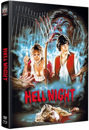 Hell Night (1981) (Wattiert, Limited Edition, Mediabook, Uncut, Blu-ray + DVD)