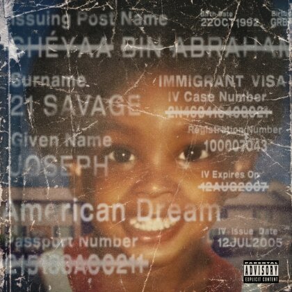 21 Savage - American Dream (Édition Limitée, Translucent Red Vinyl, 2 LP)